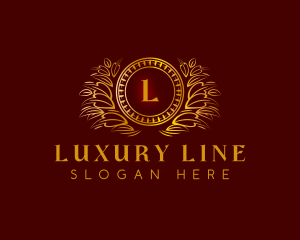 Elegant Wreath Luxury logo design