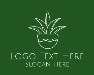 Plant Pot Outline logo