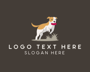 Pet Playing Dog logo