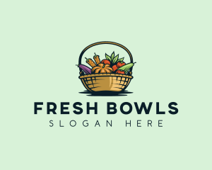 Vegetable Market Basket logo design