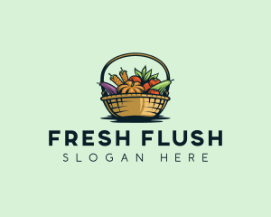 Vegetable Market Basket logo design