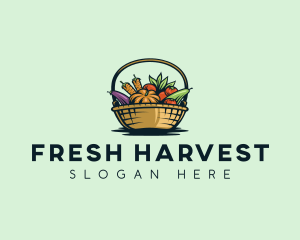 Vegetable Market Basket logo design