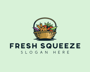 Vegetable Market Basket logo design