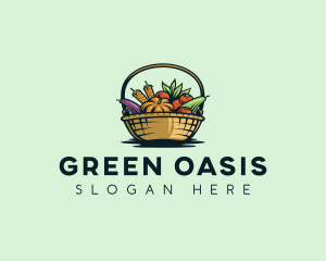 Vegetable Market Basket logo design