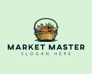 Vegetable Market Basket logo design