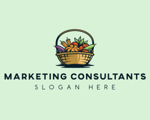 Vegetable Market Basket logo design