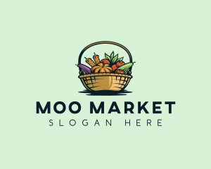 Vegetable Market Basket logo design