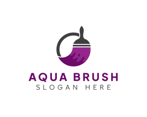 Remodeling Paint Brush logo design