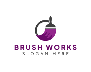 Remodeling Paint Brush logo