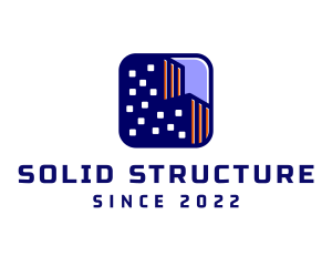 Building Skyline Structure logo design