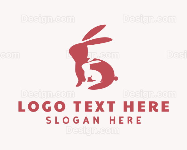 Red Rabbit & Bunny Logo