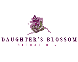 Alaska Fireweed Flower logo design