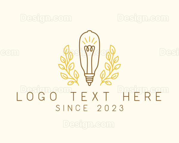 Leaf Plant Bulb Logo