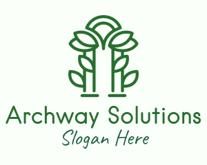 Green Garden Arch logo design