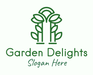 Green Garden Arch logo design