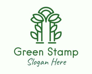 Green Garden Arch logo design