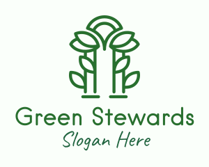 Green Garden Arch logo design