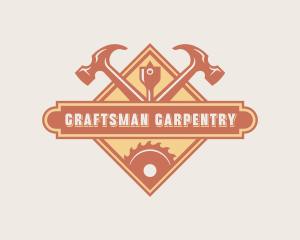 Hammer Industrial Carpenter logo design