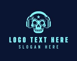 Radio Podcast Skull logo