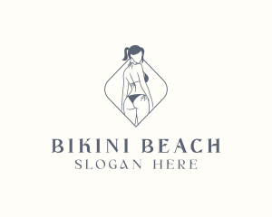 Bikini Swimsuit Lingerie logo design