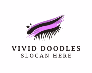 Beauty Eyelashes Makeup  logo design