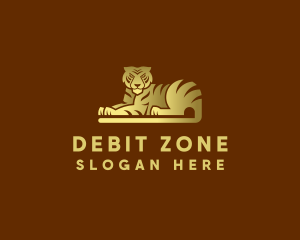 Golden Tiger Animal logo design