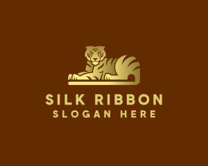 Golden Tiger Animal logo design