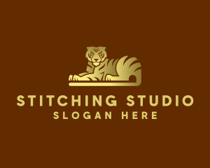 Golden Tiger Animal logo design