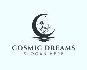 Cosmic Moon Astrology logo design