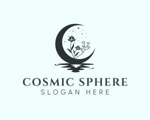 Cosmic Moon Astrology logo design