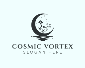 Cosmic Moon Astrology logo design