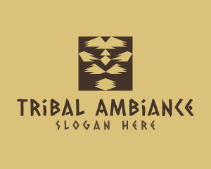 Tribal Lion Face  logo design