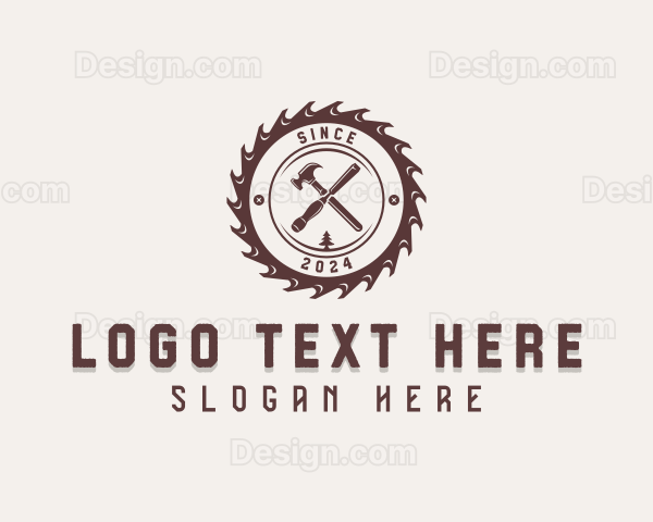 Industrial Woodworking Contractor Logo