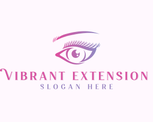 Eyebrow Lashes Makeup Salon logo design