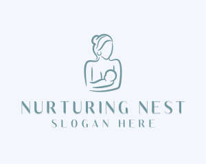 Mom Baby Breastfeeding logo