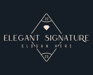 Elegant Diamond Jewelry  logo design