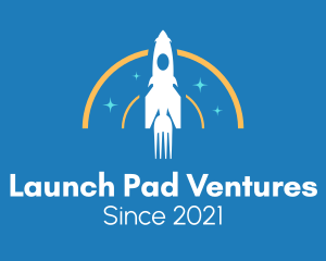 Fork Rocket Launch  logo design