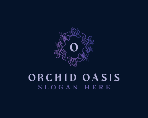 Orchid Flower Florist logo design