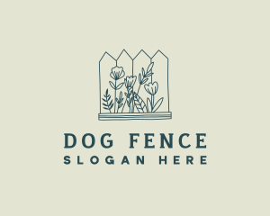 Fence Landscaping Flowers logo