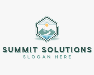 Summit Mountain Hike logo design