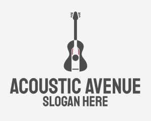 Guitar Music Bar logo design