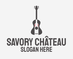 Guitar Music Bar logo design