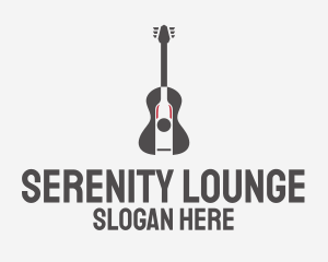 Guitar Music Bar logo design