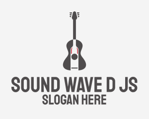 Guitar Music Bar logo design