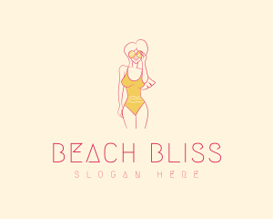 Summer Sunglasses Woman logo design