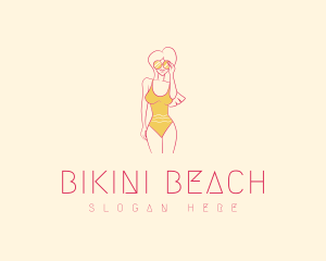 Summer Sunglasses Woman logo design