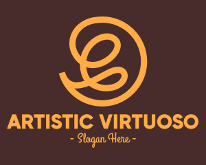 Fancy Yellow Swirls logo design