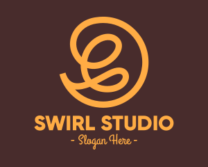 Fancy Yellow Swirls logo