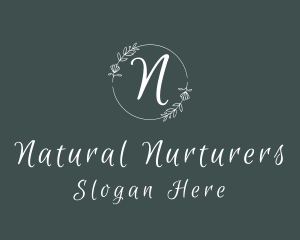 Floral Nature Wellness logo design