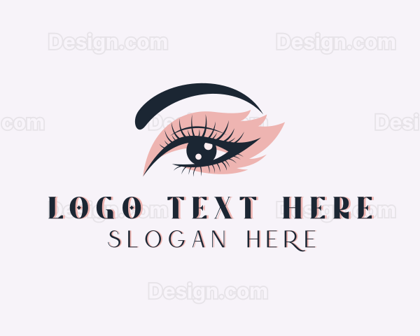 Cosmetics Eyelash Salon Logo